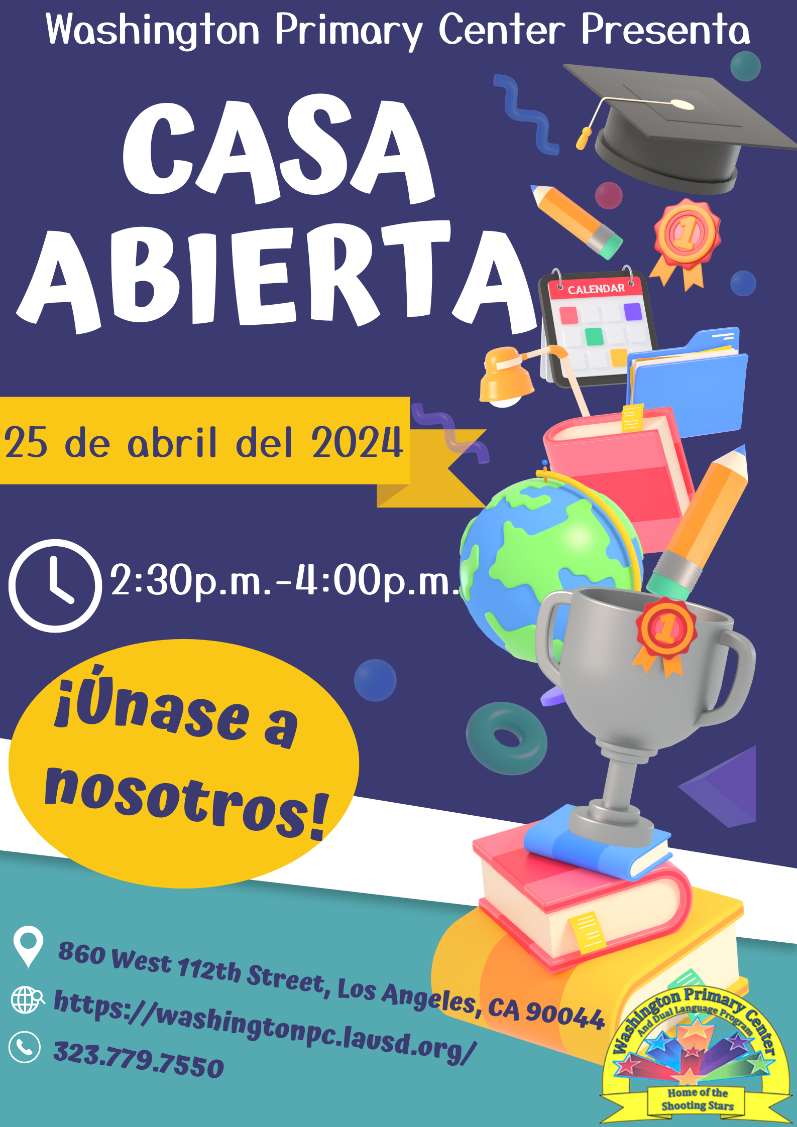 Open House flyer in Spanish